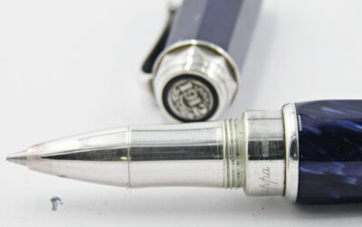 Stylo bille MONTEGRAPPA EMBLEMA BLEU ARGENT 925 – Image 3