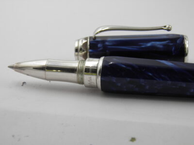 Stylo bille MONTEGRAPPA EMBLEMA BLEU ARGENT 925 – Image 2