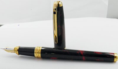 Stylo plume ST DUPONT OLYMPIO 1990'S Laque & pierre d'onyx – Image 4