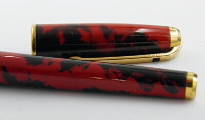 Stylo plume ST DUPONT OLYMPIO 1990'S Laque & pierre d'onyx – Image 3