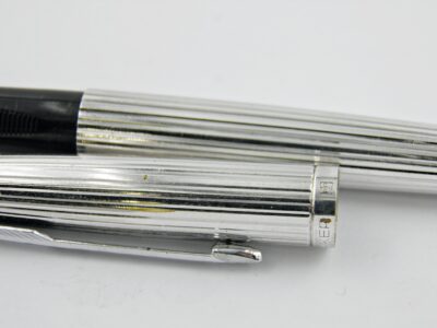 Stylo plume PARKER 75 GODRON 1970's Plaqué argent – Image 2