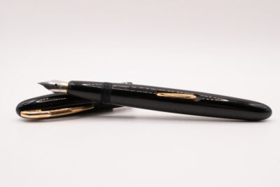 stylo plume UNIC celluloïd noir plume flexible 1940's – Image 3