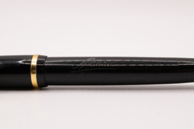 Stylo plume MAURIC Celluloid noir plume or 18k 1940's – Image 5