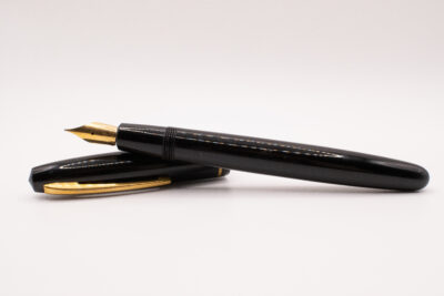Stylo plume MAURIC Sac accordéon neuf plume or 18k 1940's – Image 4