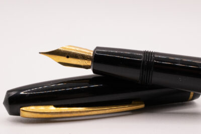 Stylo plume MAURIC Sac accordéon neuf plume or 18k 1940's – Image 3