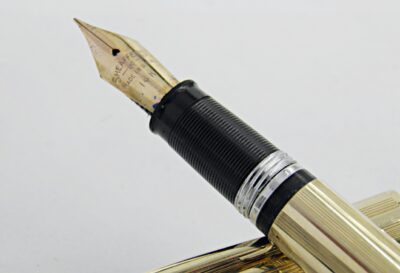 stylo plume SHEAFFER CREST SNORKEL 1950's Plaqué or – Image 4