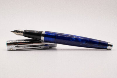 Plume et bille SHEAFFER SERIE 100 Bleu marbré 2000's – Image 4