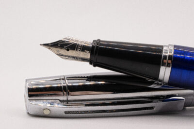 Plume et bille SHEAFFER SERIE 100 Bleu marbré 2000's – Image 2