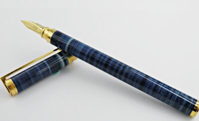 Stylo plume ST DUPONT Classique Laque de Chine Bleue 1990's – Image 5