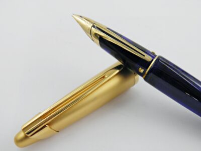 Stylo plume WATERMAN EDSON BLEU TRANSLUCIDE 2000'S – Image 4