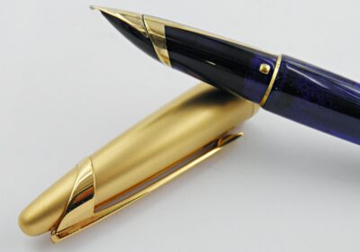 Stylo plume WATERMAN EDSON BLEU TRANSLUCIDE 2000'S – Image 3