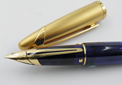 Stylo plume WATERMAN EDSON BLEU TRANSLUCIDE 2000'S – Image 2