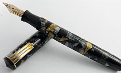 Magnifique, rare & gros stylo plume PLEXOR Fab Parker 1940's – Image 4
