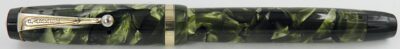 Stylo plume PARKER CHALLENGER Green marble 1940's USA