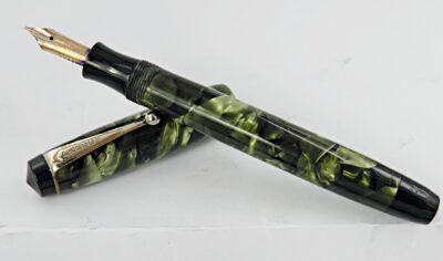 Stylo plume PARKER CHALLENGER Green marble 1940's USA – Image 6