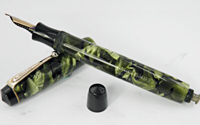 Stylo plume PARKER CHALLENGER Green marble 1940's USA – Image 3
