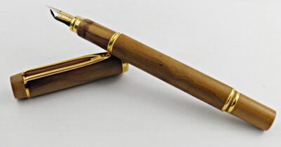 Stylo plume MAN 100 BOIS d'olivier 1990's État neuf ! – Image 2