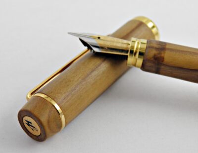 Stylo plume MAN 100 BOIS d'olivier 1990's État neuf ! – Image 3