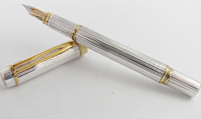 Stylo plume Waterman MAN 100 ARGENT MASSIF Flexible 1980's – Image 6
