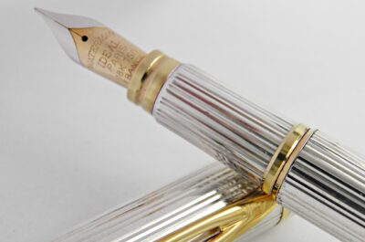 Stylo plume Waterman MAN 100 ARGENT MASSIF Flexible 1980's – Image 3