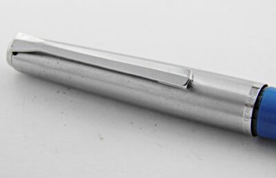 Stylo plume PELIKAN P12 SILVEXA BLEU & ACIER 1970's – Image 5