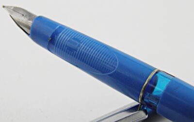 Stylo plume PELIKAN P12 SILVEXA BLEU & ACIER 1970's – Image 2