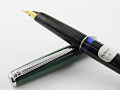 Stylo plume PELIKAN Celluloid noir & vert 1970's – Image 3