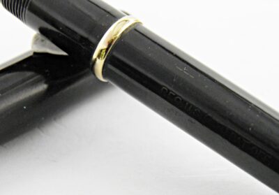 Plume WATERMAN 52 Ebonite noire lisse 1920's Flexible – Image 5