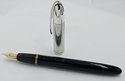 Superbe stylo plume Anonyme Capuchon argent massif 1940's – Image 6