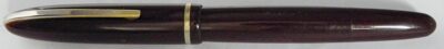 Stylo plume MONT D'OR celluloid bordeaux Plume flex