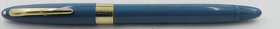 Stylo plume SHEAFFER'S CREST celluloid bleu turquoise 1950's