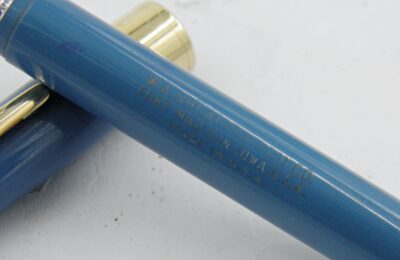 Stylo plume SHEAFFER'S CREST celluloid bleu turquoise 1950's – Image 3
