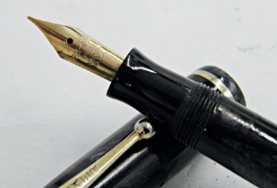 Stylo plume PARKER PREMIERE Noir Bleu Gris 1930's – Image 5