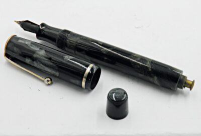 Stylo plume PARKER PREMIERE Noir Bleu Gris 1930's – Image 2