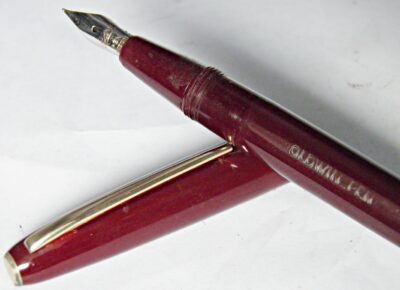 Stylo plume OLDWIN PEN 1950's celluloid bordeaux – Image 5