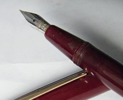 Stylo plume OLDWIN PEN 1950's celluloid bordeaux – Image 3