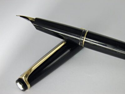 Stylo plume MONTBLANC n°24 celluloid noir 1960's – Image 4