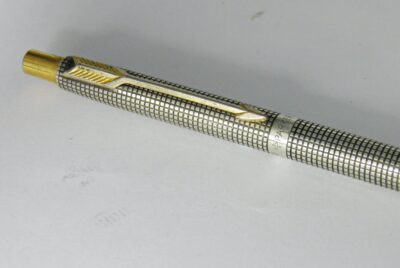 Stylo bille PARKER INTERNATIONAL CLASSIC Argent massif ciselé – Image 4