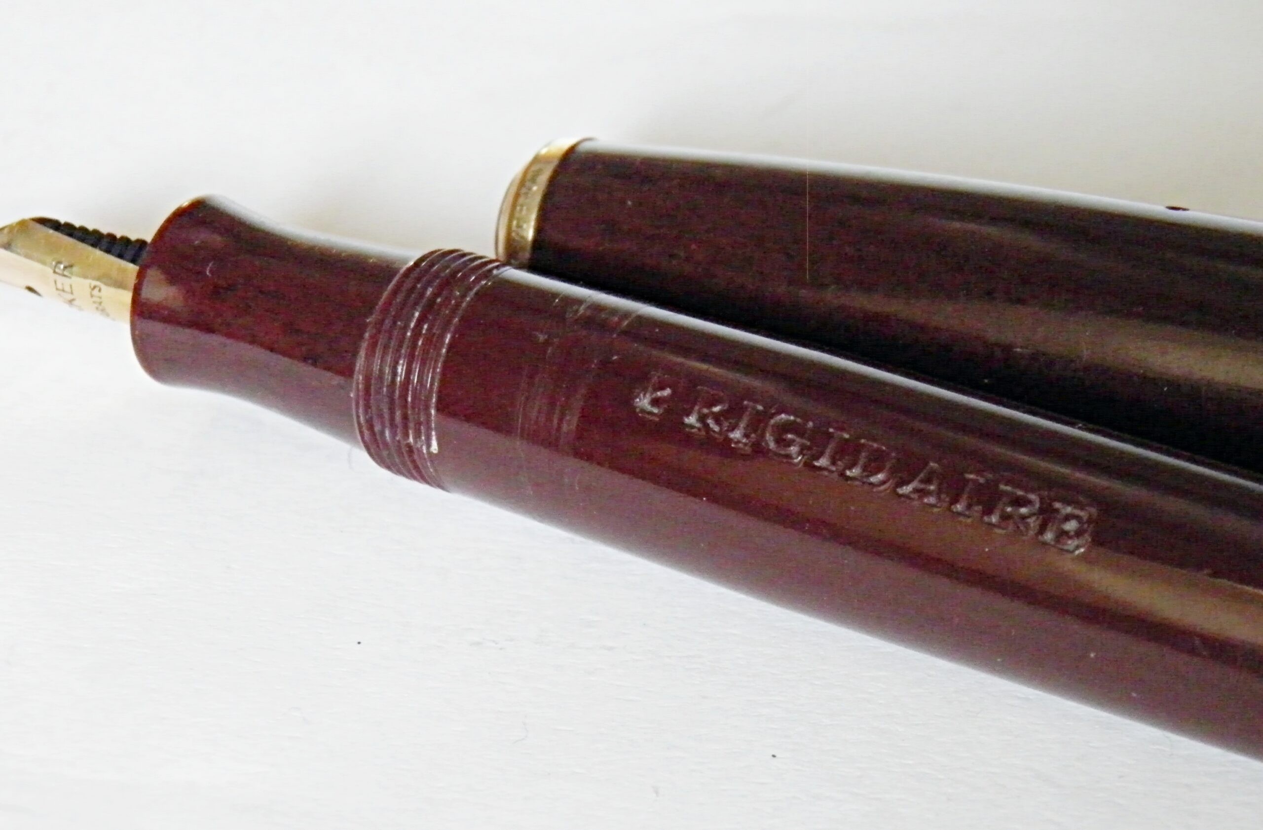 Plume PARKER MADE IN FRANCE celluloid bordeaux 1940's – Image 4